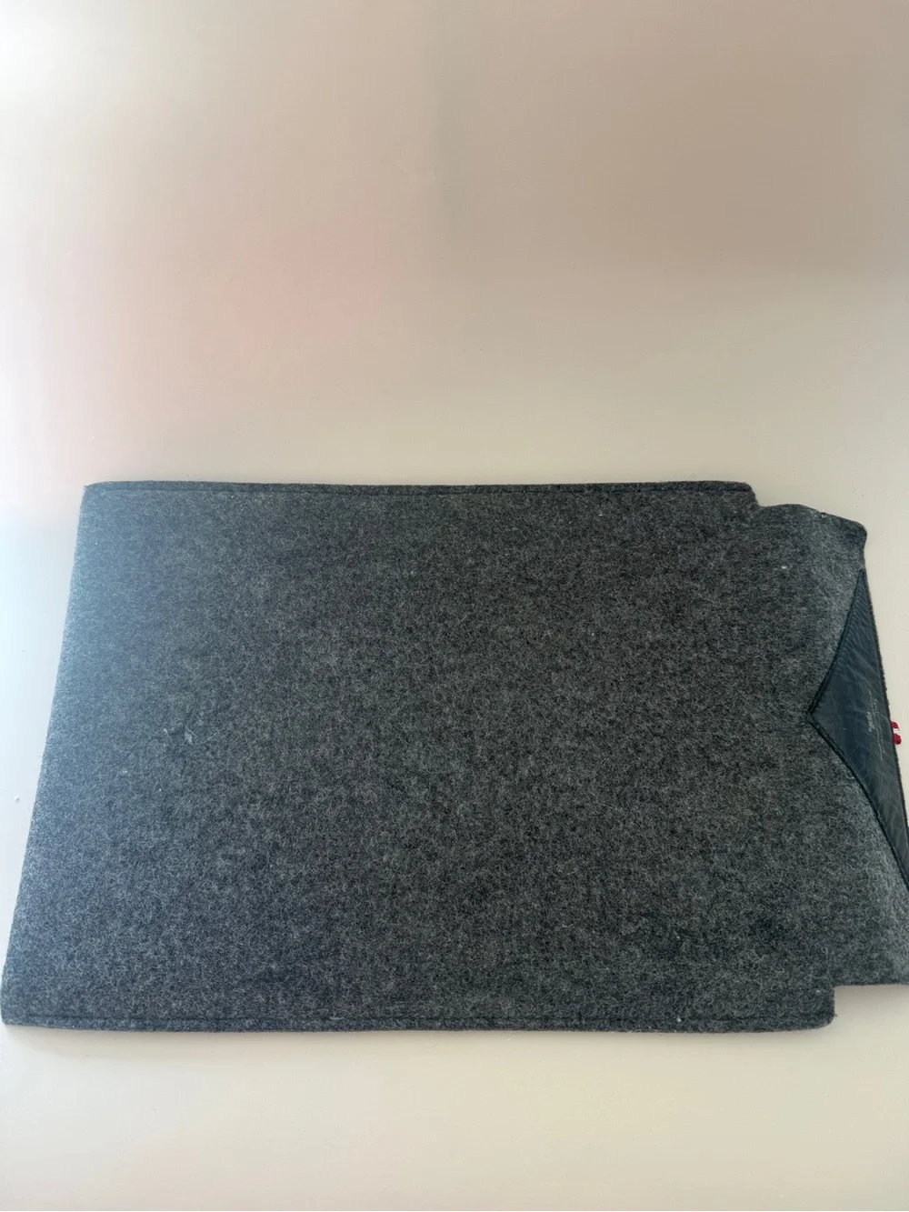 Leather and Felt Laptop Sleeve by Hard Graft